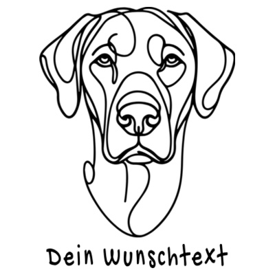 Rhodesian Ridgeback - Tasse weiß glänzend Design
