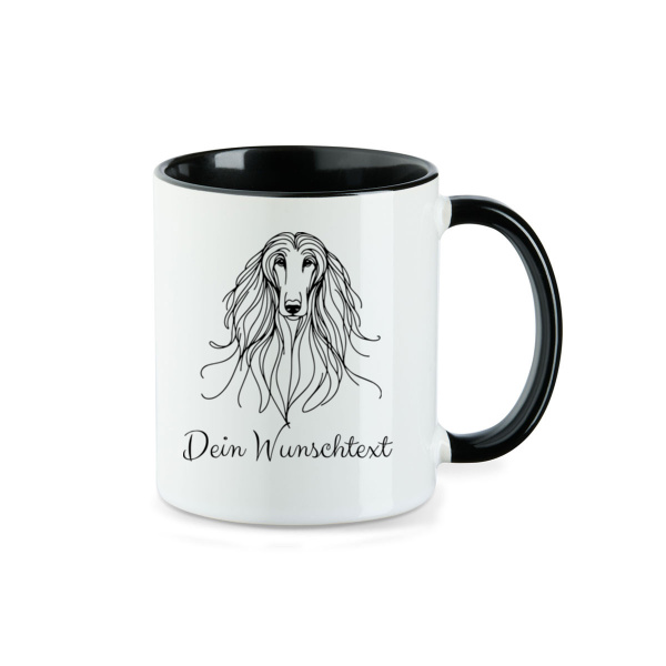 Afghan Hound - Tasse zweifarbig Miniaturansicht